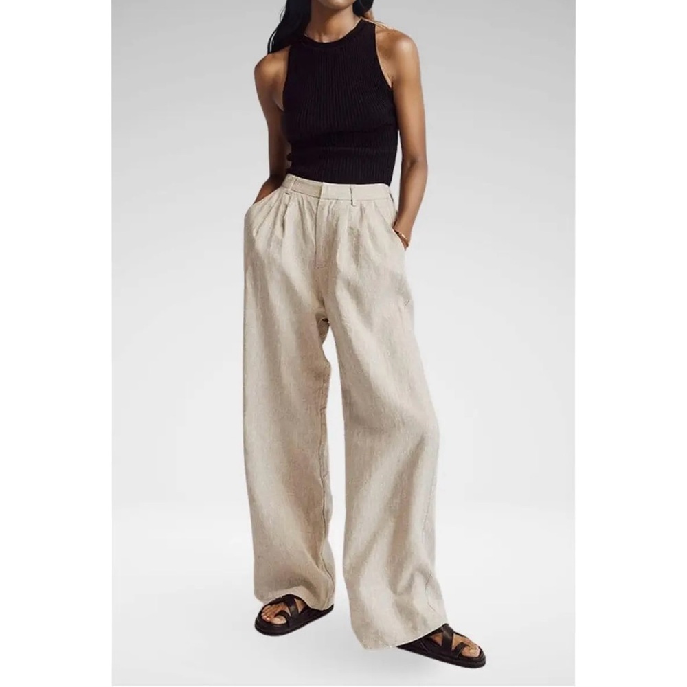 Dissh norah linen wide leg pant
